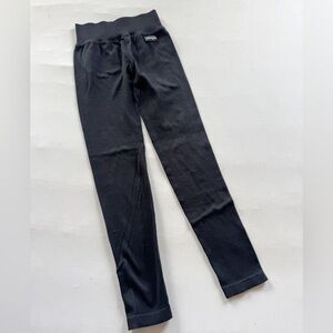 Young LA Size S Black Workout Ribbed Leggings